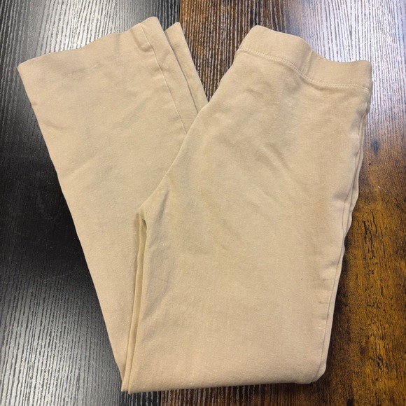 Ann Taylor Pants - Ann Taylor Womens XS Tan Khaki Pull On Flare Leg Stretch Knit Pants CasualOffice